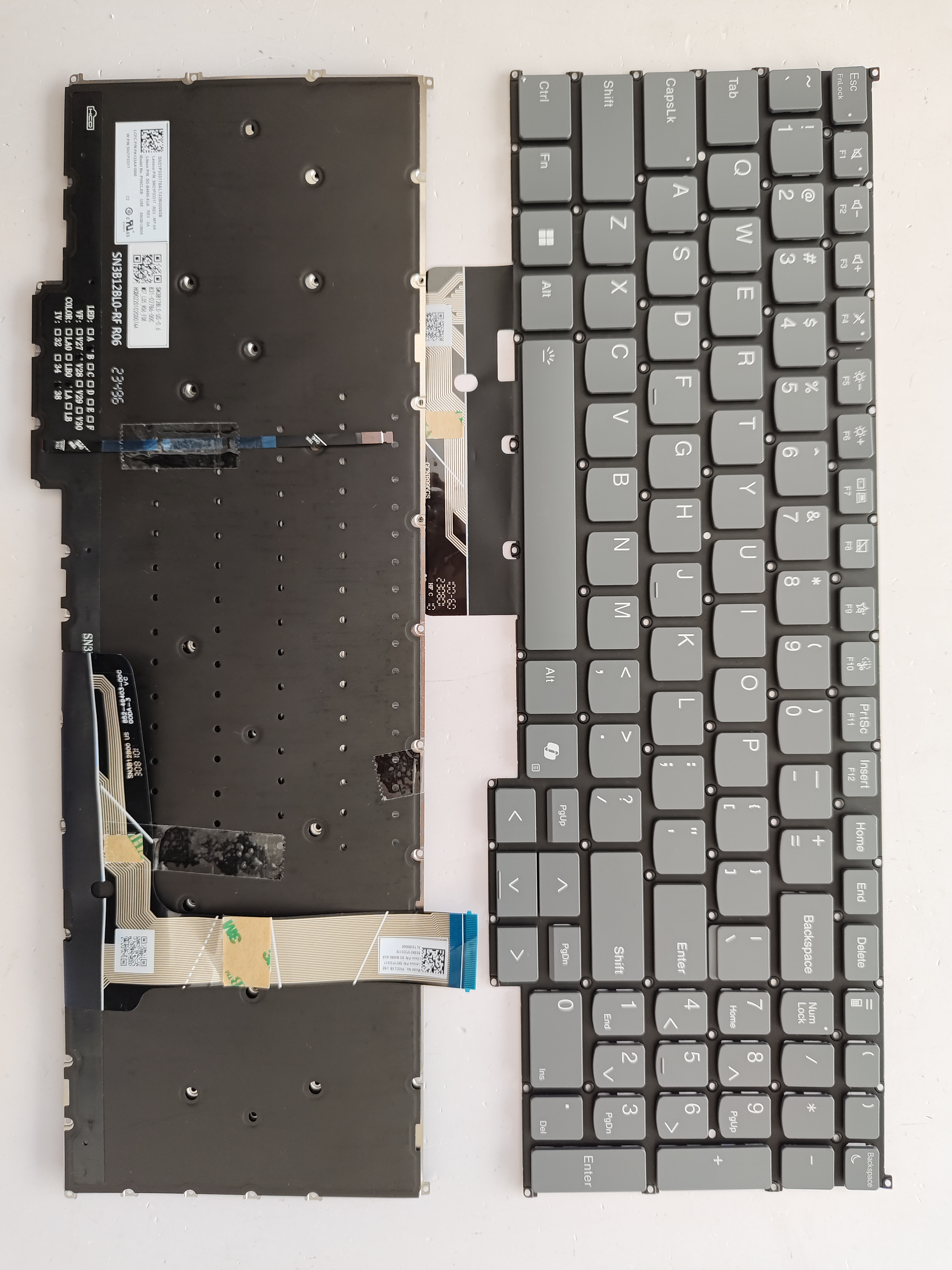 Picture of New Replacement Laptop Keyboard For LENOVO 16G6/16G7 AI key/16P G4 G5 IRH IRLThinkbook16+16p Grey Backlit US Layout
